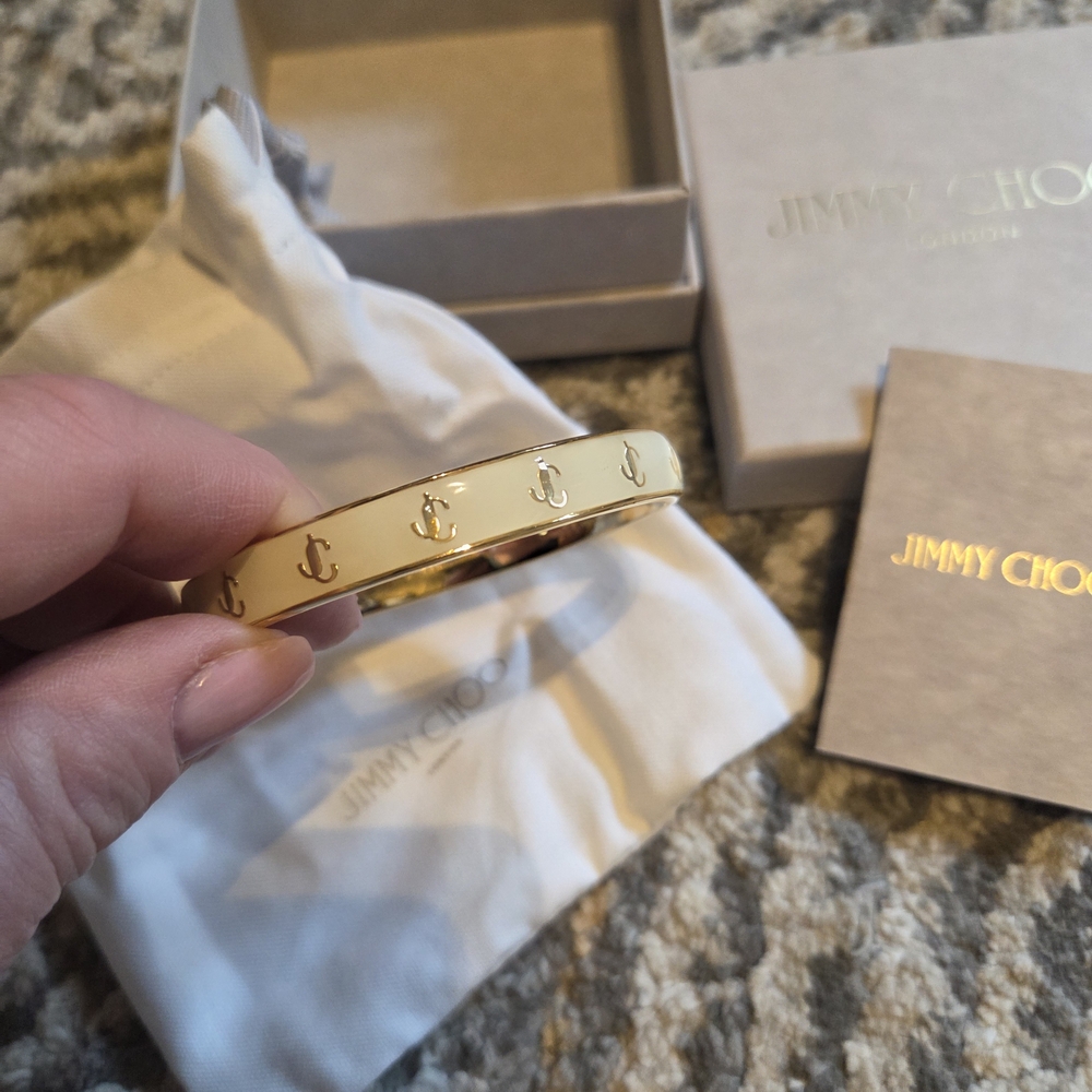 Jimmy Choo Gold Jewelry Bangle